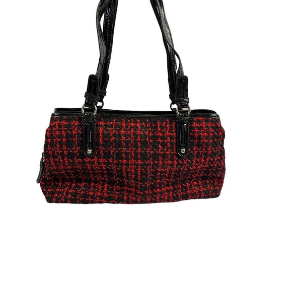 Nine & Co. Women's Plaid Red & Black Purse - Picture 4 of 8